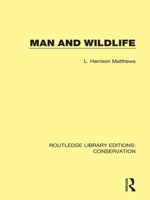 cover image of Man and Wildlife